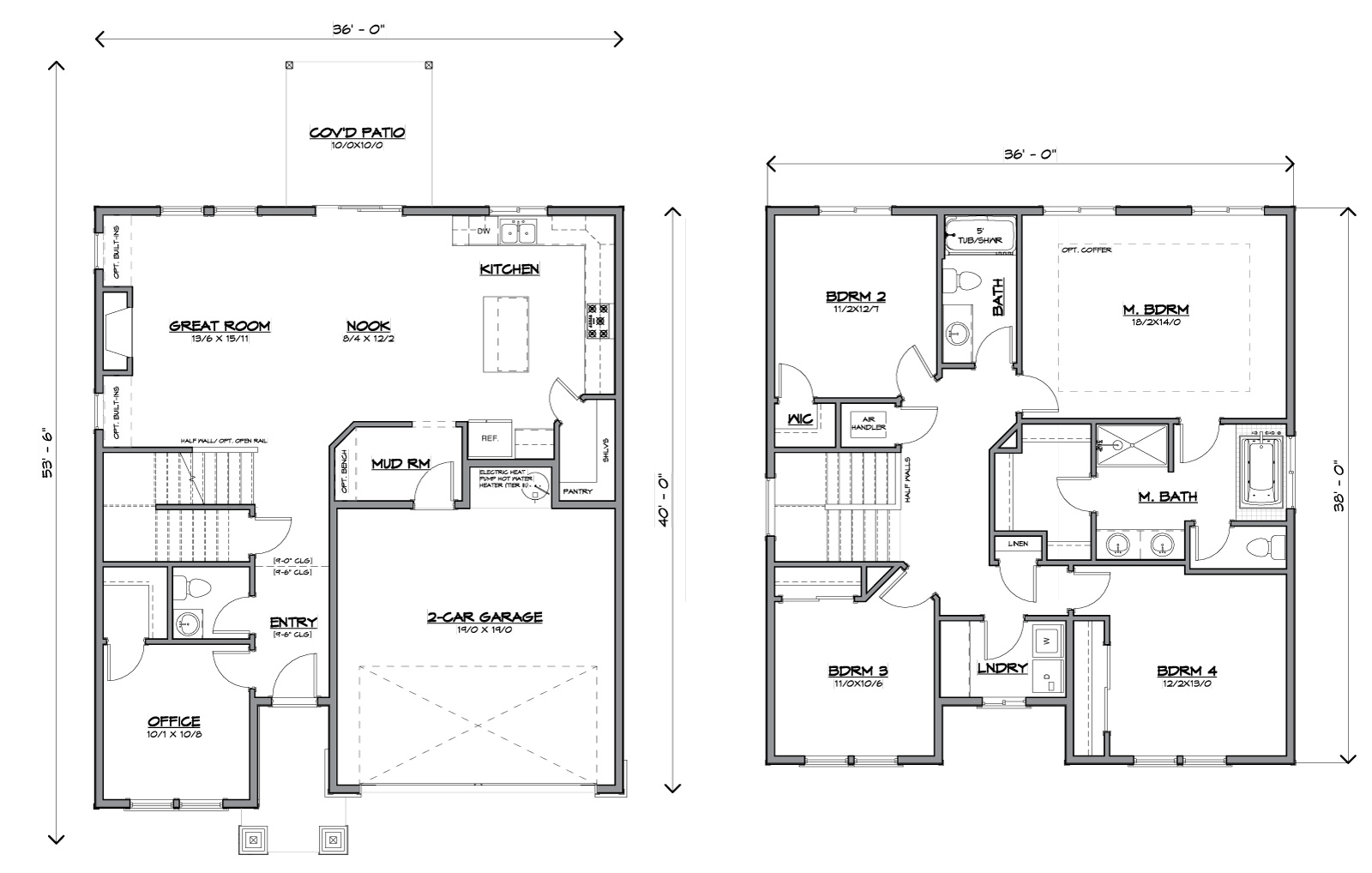 Floor plan of the Rockford home