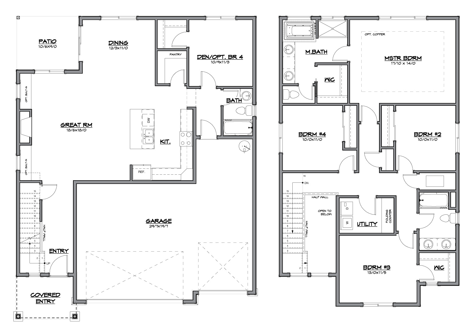 Floor plan for the Alexandria II from Generation Homes Northwest