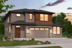 Rendering of the Prairie elevation for the Trimont multi-gen custom home plan