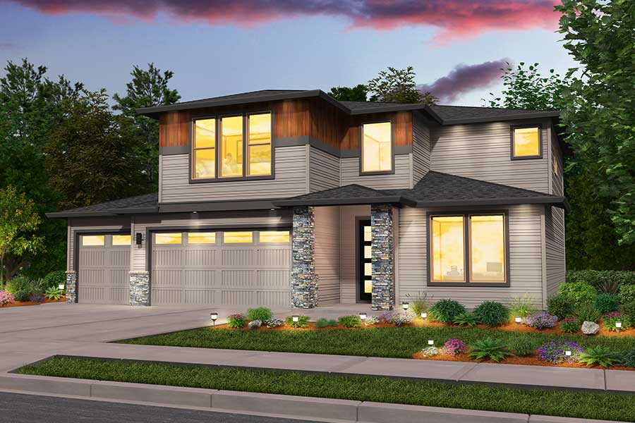 Rendering of the Clearwater home by Generation Homes Northwest