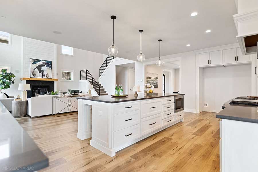 The Lily Custom Home Kitchen Island