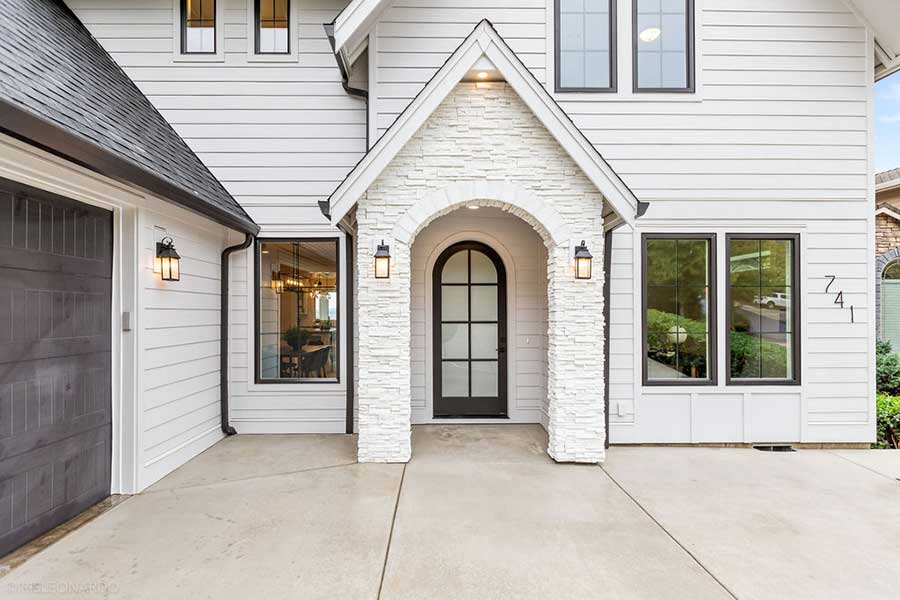 The Lily Custom Home Front Entry Exterior