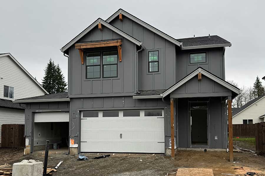 Home under construction at Lot 81 in Cedar Heights Community