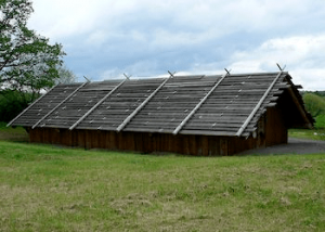 Photo of a plankhouse in the Ridgefield National Wildlife Refuge