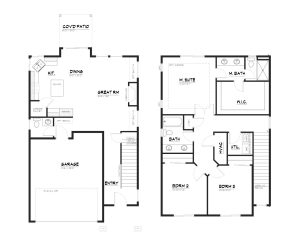 Floor Plan for Glenville Custom Home Design