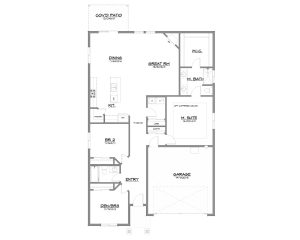 Preston custom home floor plan