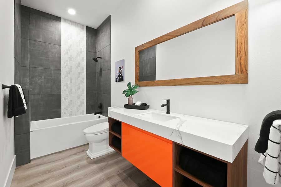 Fusion Oasis Custom Home Secondary Bathroom