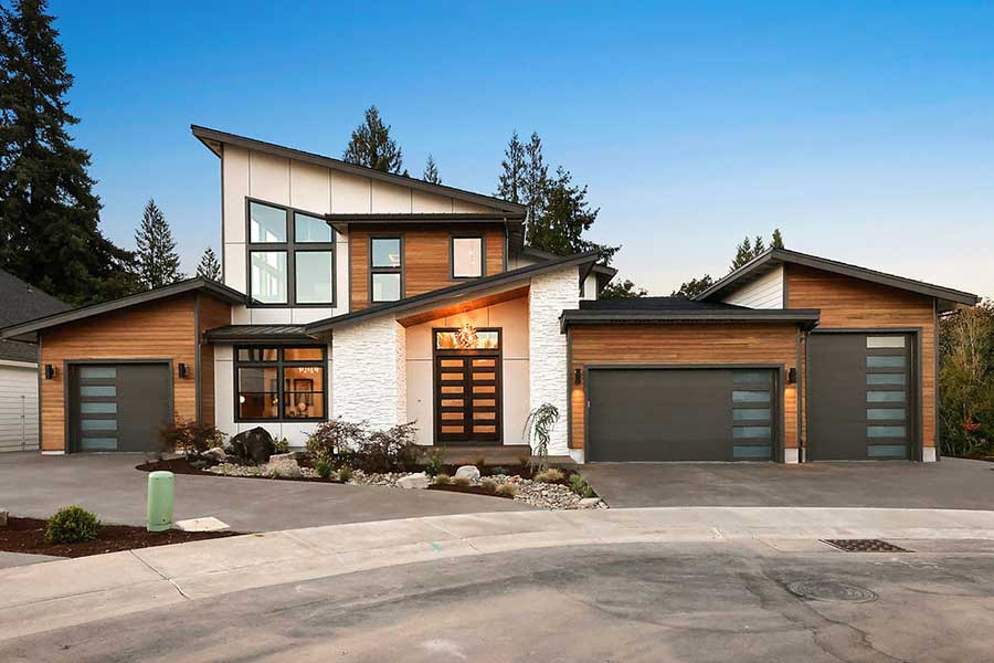 Fusion Oasis Custom Home Design Front Exterior