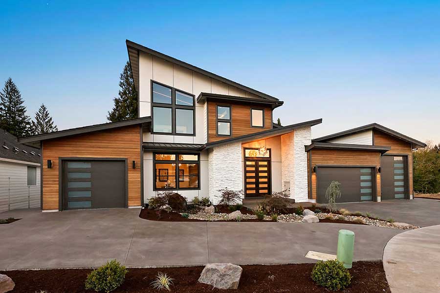 Fusion Oasis Custom Home Front Exterior