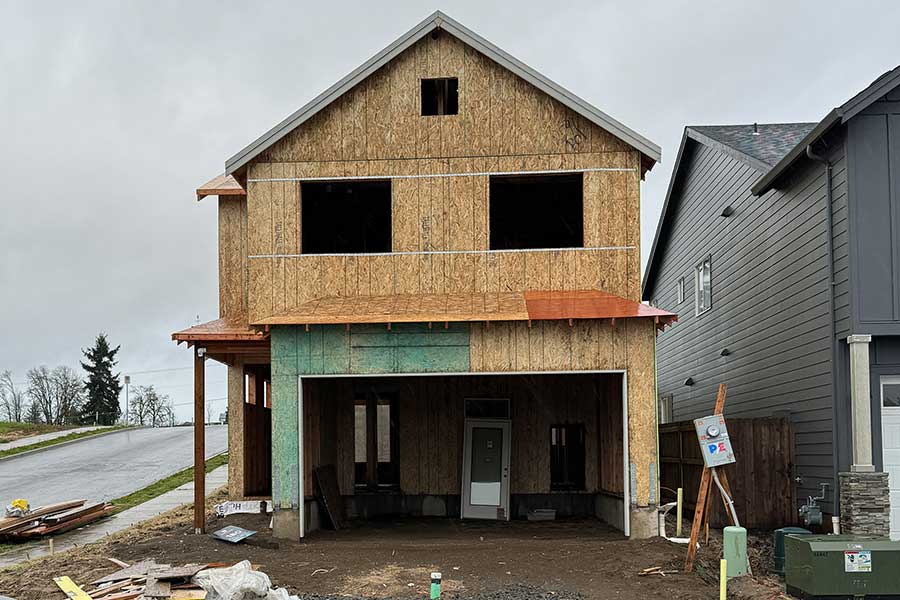 Photo of home under construction
